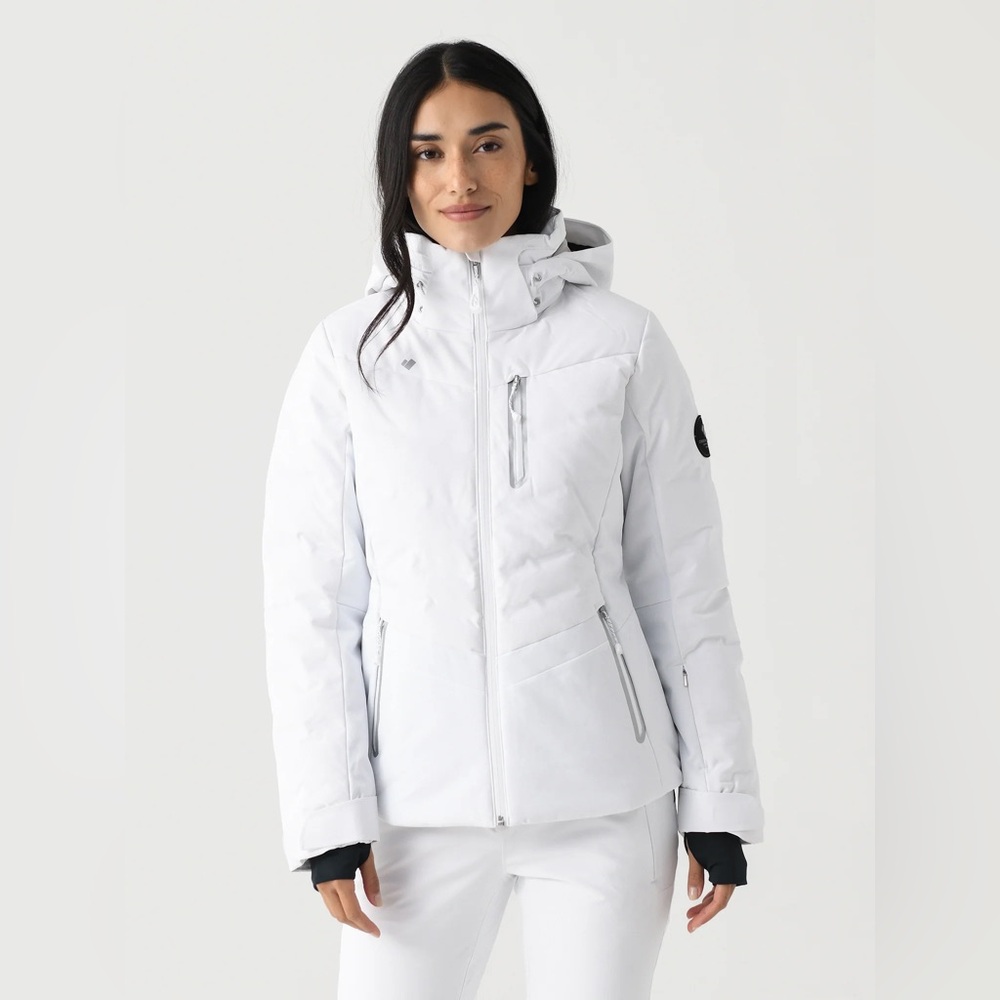 NWTs Obermeyer Cosima Down Ski Jacket. White. Sz. 12 - Picture 13 of 16